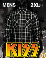 DIXXON x KISS- DRESSED TO KILL- Collab Limited Edition Flannel Shirt - Men's 2XL