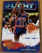 Isiah Thomas 2013-14 Court Kings 5x7 Box Toppers Auto 17 Detroit Pistons HOF