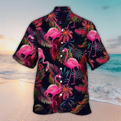 Aloha Botanical Flamingo Unisex Hawaiian Shirt