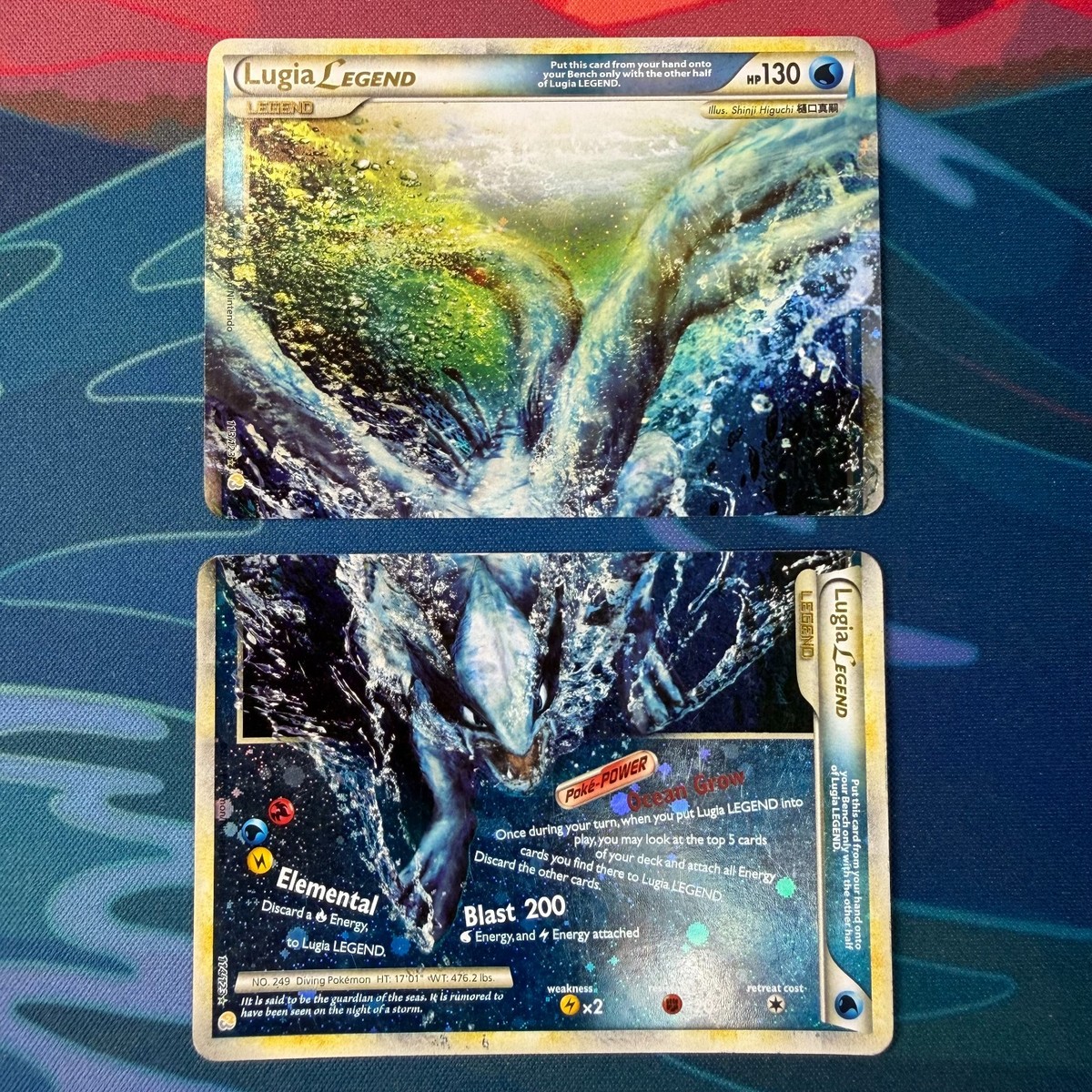 Pokemon Lugia Legend Set HGSS 113/123 114/123 NM & Damaged English