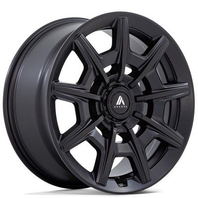 20x9 Asanti Wheels ABL-41 Esquire Satin Black with Gloss Black Face Rims (4pcs)