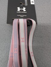 NWT Under Armour UA Women's Non Slip Mini Headbands 6 Pack Set Pink Purple