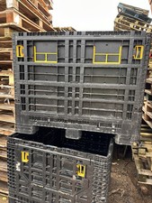 USED LARGE COLLAPSIBLE PLASTIC PALLET  BOX DOLAV PALLET BOX  1000x1200x975mm