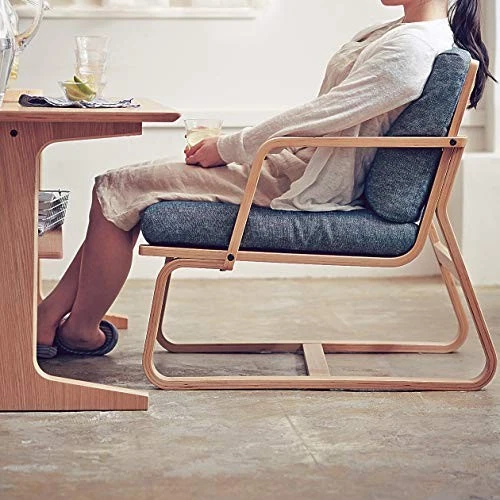 Brazo de silla sofá Muji 82602784 para salón y comedor madera de roble ancho 1 sillas Foto 4 de 4