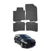 Omac Gummi FußMatten FüR Hyundai I20 2014-2020 Automatten Gummi Schwarz 4Tlg