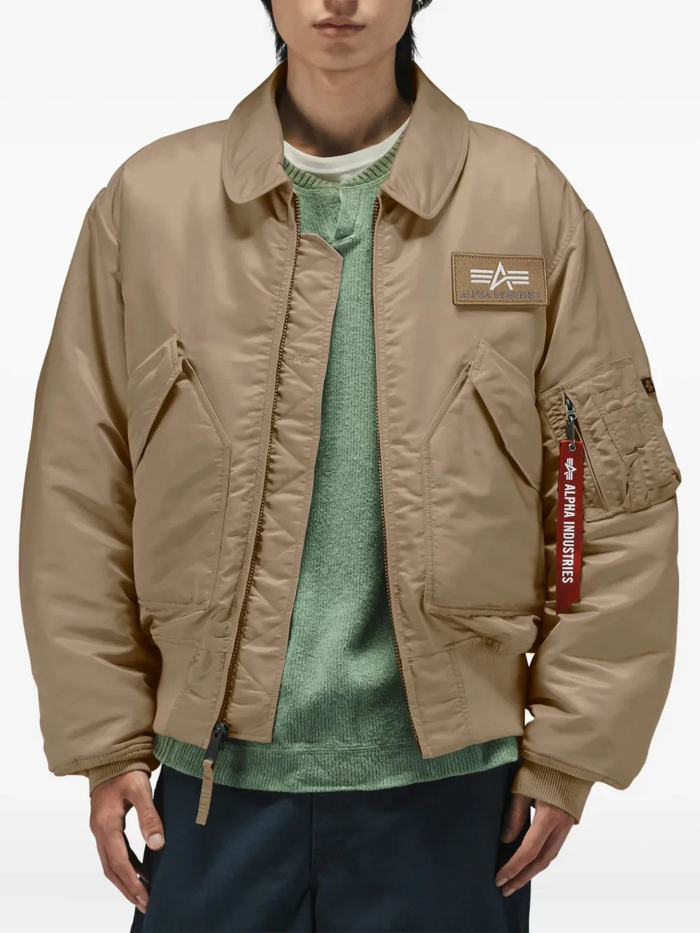 Cazadora de Vuelo Alpha Industries CWU 45/P flight jacket. Made in USA