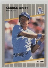 1989 Fleer Glossy George Brett #277 HOF p9p