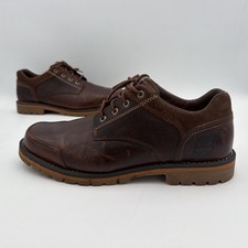 Men s 11 Brown Oil Pull Up Leather Oxford Lace Up Rockport Comfort Casual Shoes