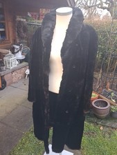 Pelz Mantel Gr. 40 dunkelbraun schwarz Nerz ? 