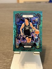 2024-25 Panini Prizm Draft Picks - Enrique Freeman #72 Green Scope Prizm /8 (RC)
