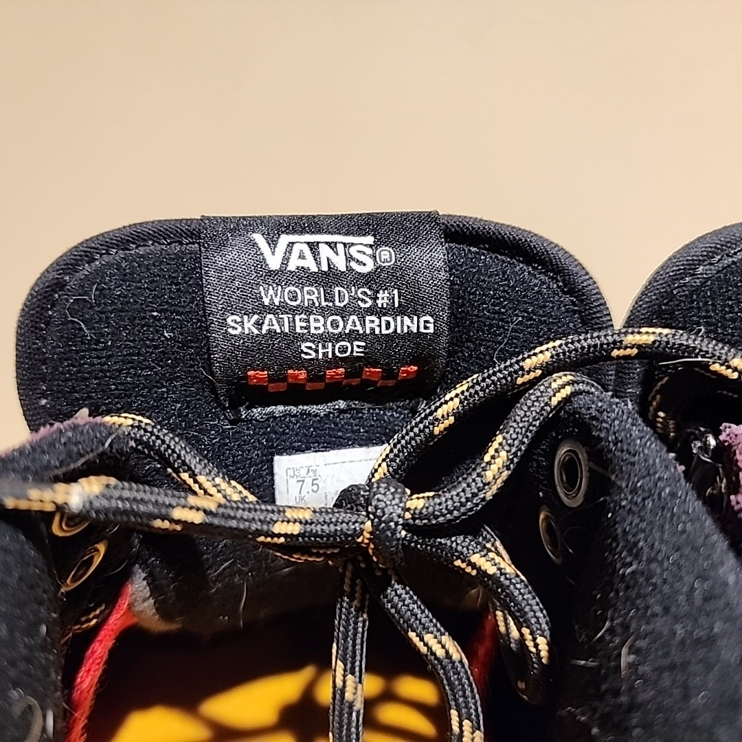 Vans Half Cab Pro Men 7.5 Outdoor Purple Black Metal Eyelet Suede