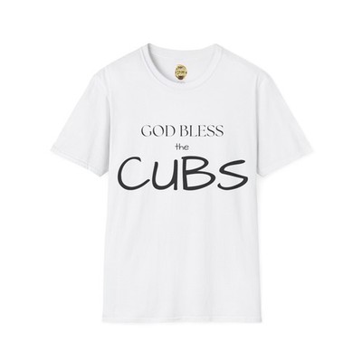 God Bless the Cubs T-Shirt Christian Faith Tee Inspirational Gift 