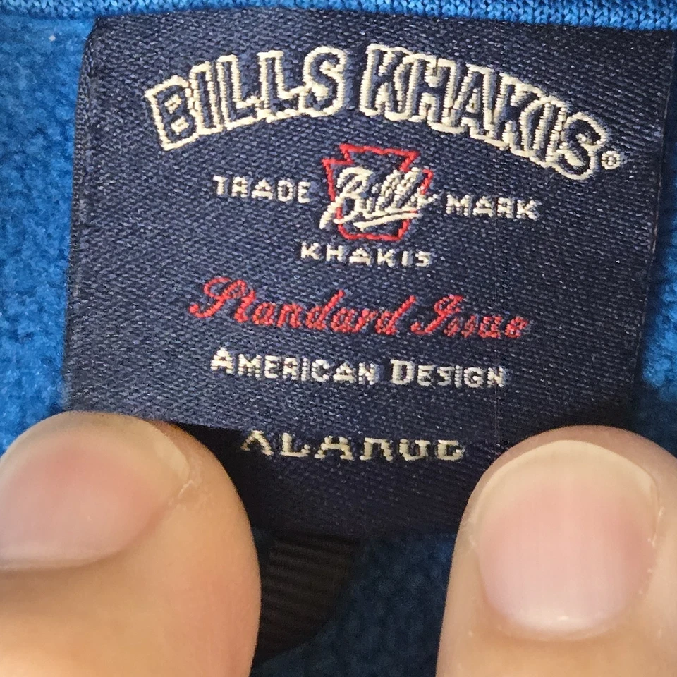 Chaleco Bills Khakis Para Hombres Grande Azul Teal Ropa de Trabajo Utilitaria Cremallera Completa Exterior Foto 4 de 4