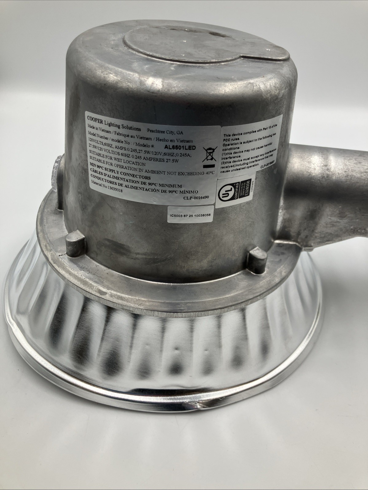 Cooper Lighting Integrated LED Area Light Metal 65W AL6501LED