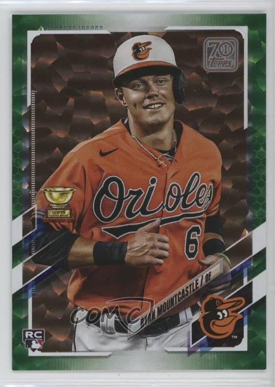 2021 Topps Green 61/499 Ryan Mountcastle #143 Rookie RC 03j5