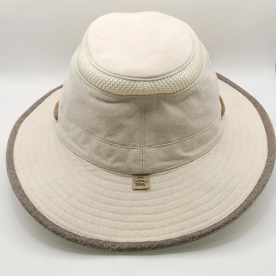 Boné balde solar repelente de água Tilley Mashup Airflo chapéu 7 1/8 areia/marrom TMH55 - Imagem 4 de 4