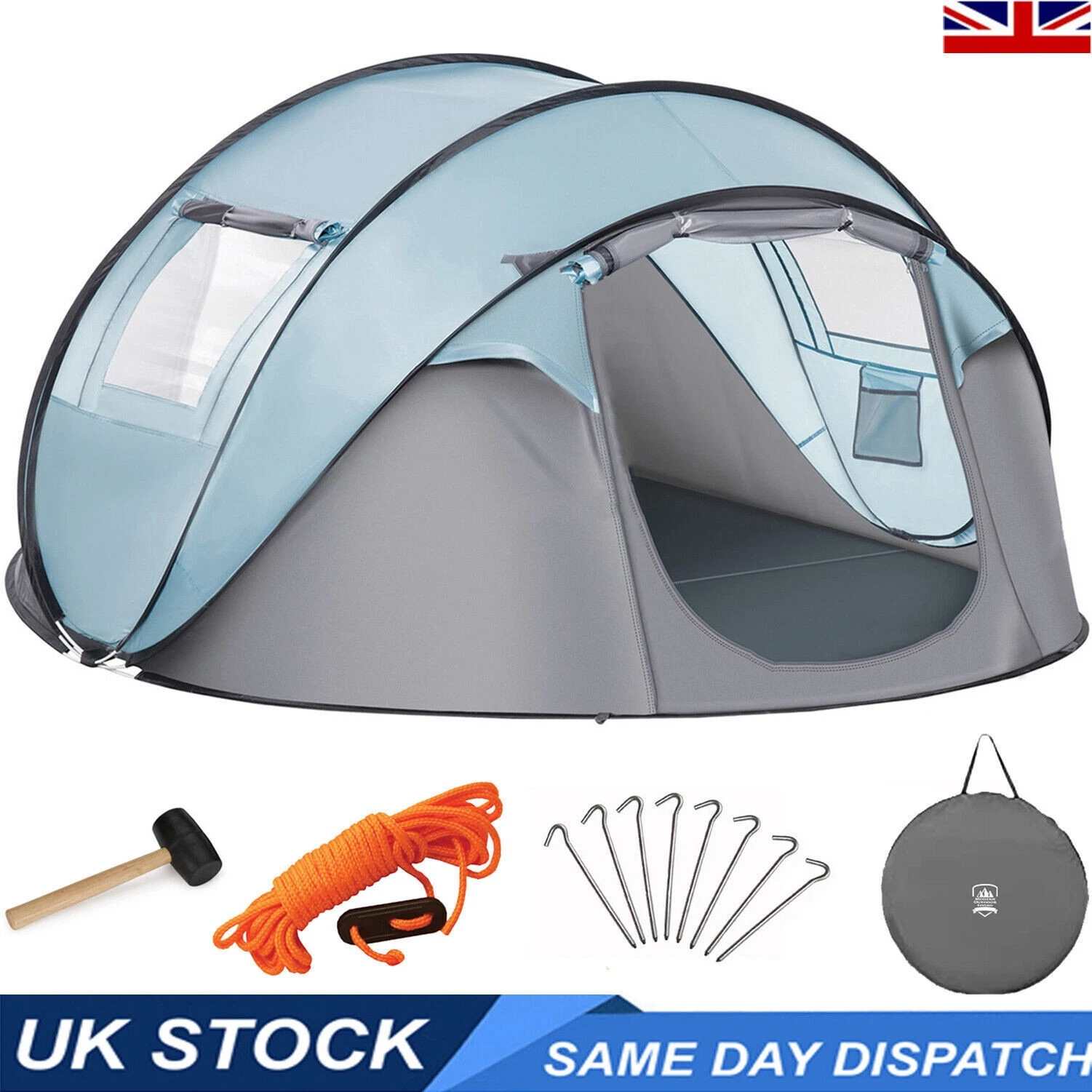 4 Person Pop Up Tent 30s Instant Setup Waterproof Double Layer Camping Festival
Opens in a new windo
