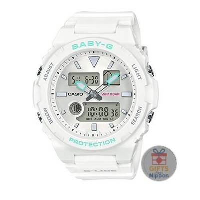 Casio Baby-G G-LIDE BAX-100-7AJF Women's White Quartz Watch 10BAR Shockproof