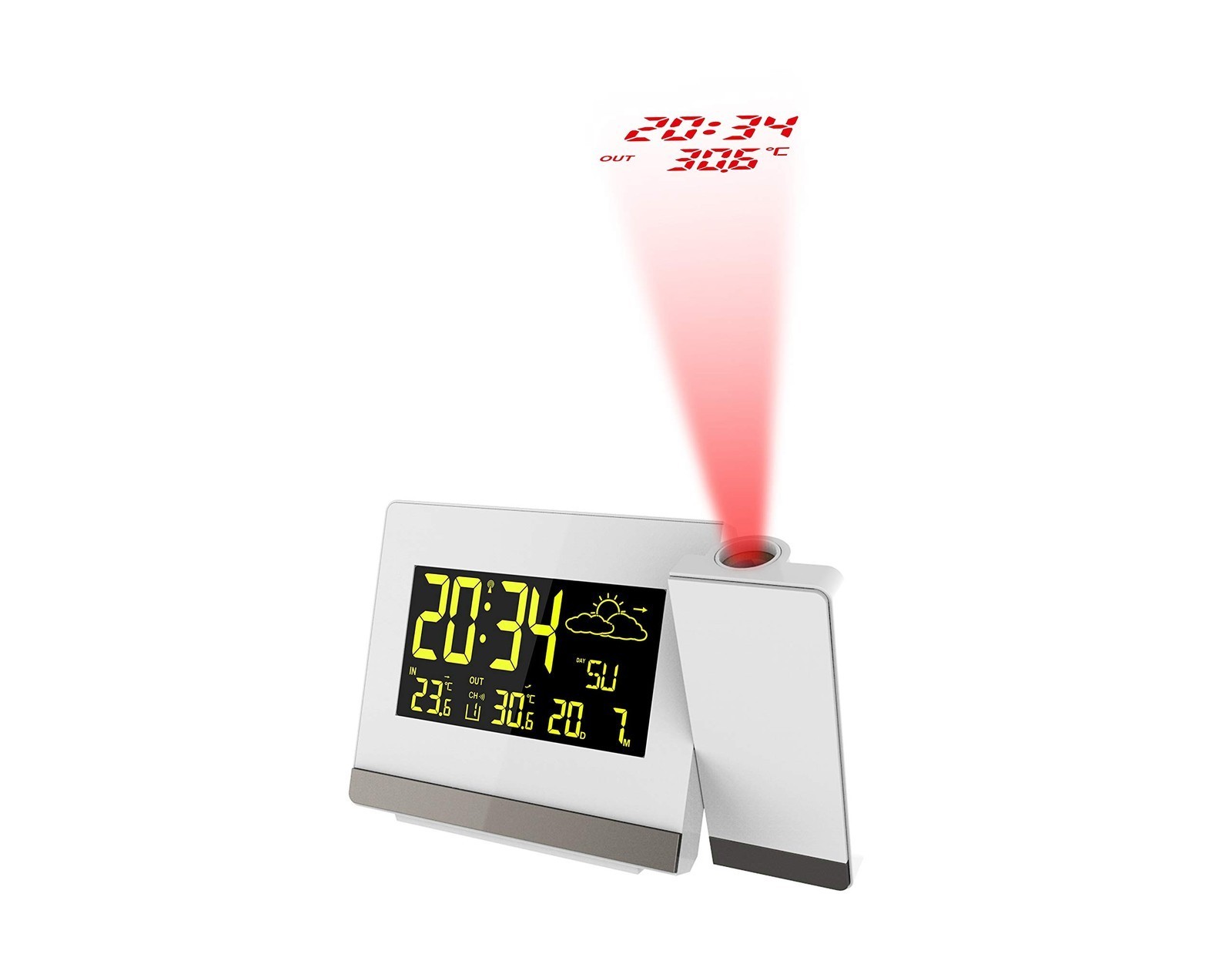 Station météo numérique Technoline WT 549 noir et anthracite sur secteur