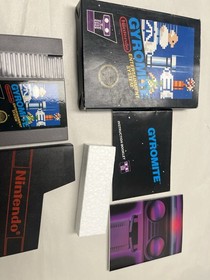 Gyromite (Nintendo NES, 1985) CIB Black Box 5-Screw Hangtab