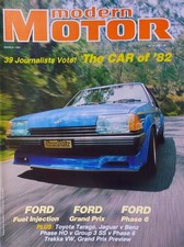 Modern Motor Mag Mar 1983 Dick Johnson Ford XE Falcon Grand Prix Turbo