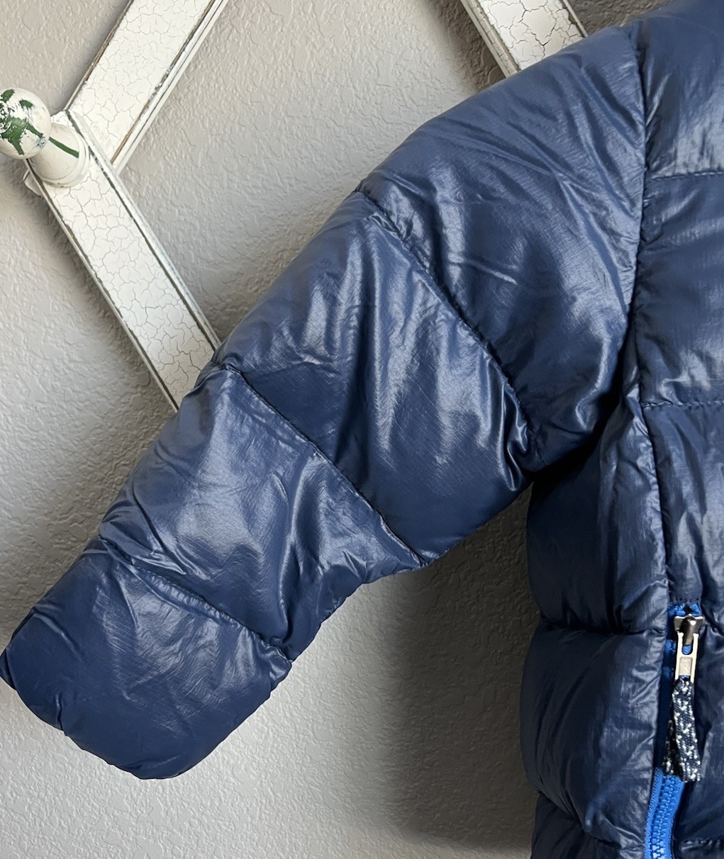 Patagonia Baby Toddler 3T Hi-Loft Down Sweater Hoody Puffer Jacket - Navy Blue thumbnail 4