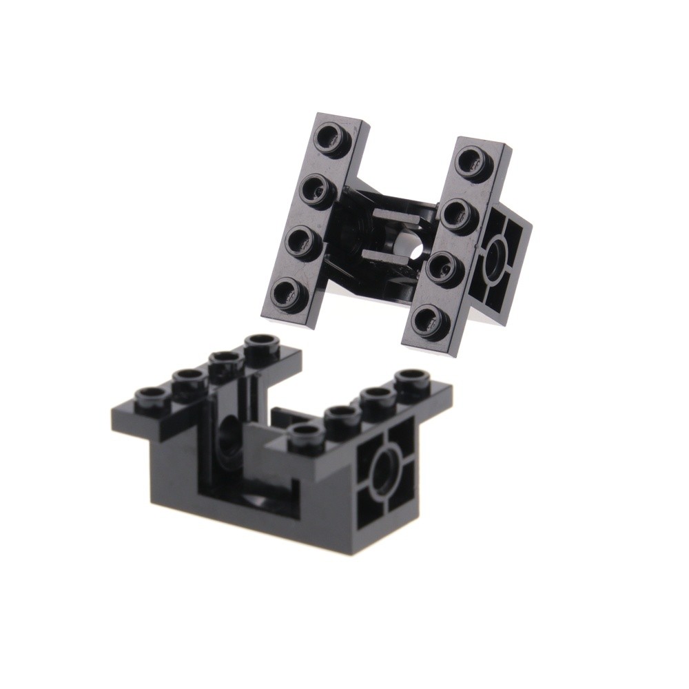 2x Lego Technic Gear Holder 4x4x1 Black Gear Gearbox 4107784 28830 6585