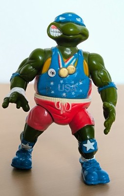 TMNT Vintage -  Track 'n Field Leonardo - Teenage Mutant Ninja Turtles 1992