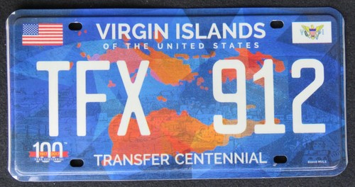 US VIRGIN ISLANDS - ST THOMAS - CARIBBEAN ISLAND license plate 2017 PICK ONE