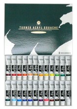 Turner color acrylic gouache 24 colors school set AG24C 11ml