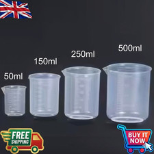 50-500ml Small Measuring Cup Transparent Jug Tool Kitchen Beaker Plastic