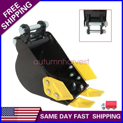 #ad For Mini Excavators Digger 8quot; 200mm Narrow Trenching Bucket Attachment w Pins $120.09