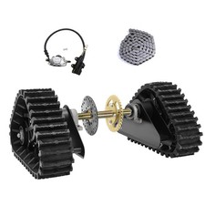Rear Live Axle Kit Hydraulic Brakes 420 Chain for Go Kart ATV Quad Drift Trikes