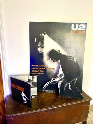 Rare Huge U2 3D standee 38 x29  Rattle Hum original 1988 Promotional RECORD SHOP