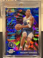 2023-24 Panini Contenders - Optic Illusion Anthony Edwards #19 Prizm #21/75