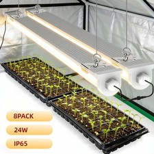 8-Pack 2FT LED Grow Lights T8 24W Full Spectrum Plant lights Indoor Growing Lamp