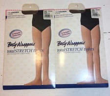 Children  s Dance Tights BODY WRAPPERS Size XS-S c80 Brown Footed Set Of 2
