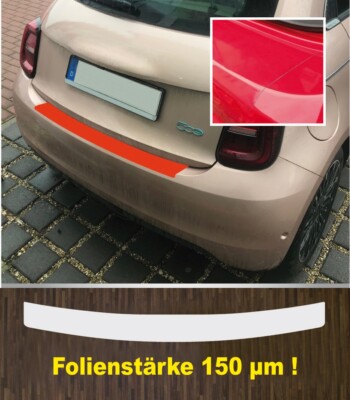Lackschutzfolie Ladekantenschutz für Fiat 500 Elektro ab 2020  150 µm stark