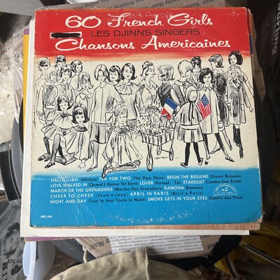 60 French Girls Les Djinns Singers Chansons Americaines LP Vinyl Record