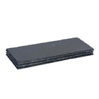 3x Rectangle Slate Dinner Plates Rustic Dining Table Setting 29 x 12cm Grey