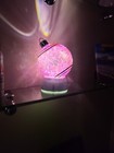 Nib Bath & Body Works Pink Light Up Snowglobe Glitter