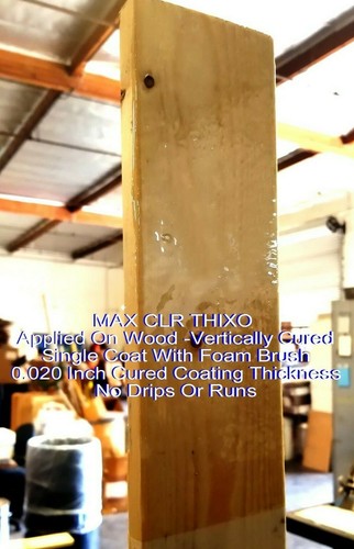 MAX CLR THIXO EPOXY CLEAR FOOD SAFE COATING & GLUE-LESS DRIPS & RUNS Easy To Use - Picture 4 of 11