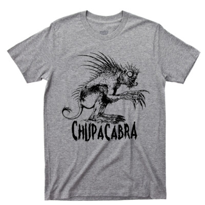 Chupacabra T Shirt Goat Sucker Puerto Rico Cryptid Figure Beast Creature UFO Tee