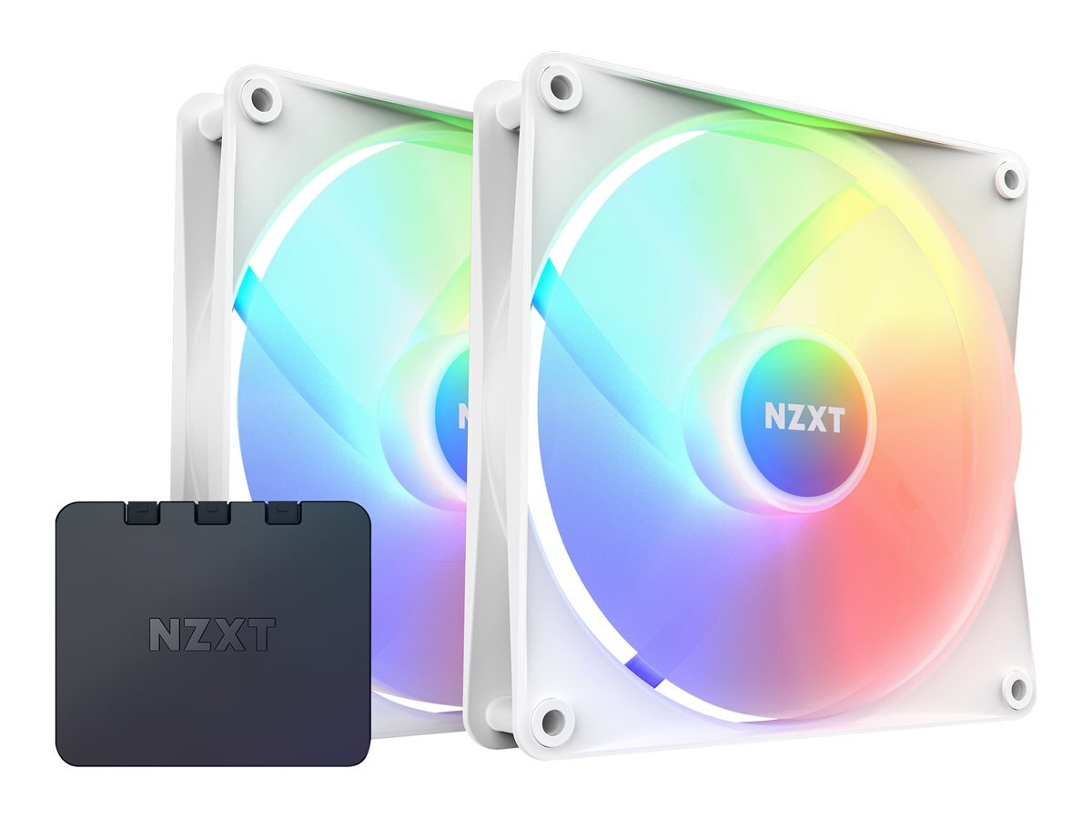 NZXT F Series F140 RGB Case fan 140 mm black (pack of 2) 140 RF-C14DF-W1