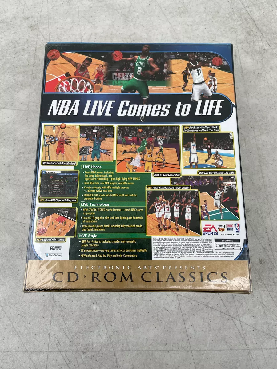 EA Sports NBA Live 99 Game CD ROM Classics NBA Basketball Windows 95 andamp; 98 NEW!!! 14633116809 eBay