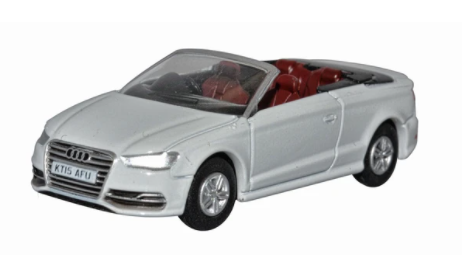 Oxford Diecast 76S3001 Audi S3 Cabriolet White OO Gauge