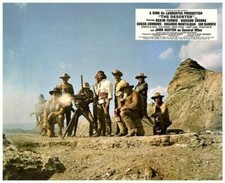 Tarjeta de vestíbulo original The Deserter Bekim Fehmiu Chuck Connors Gatling ametralladora