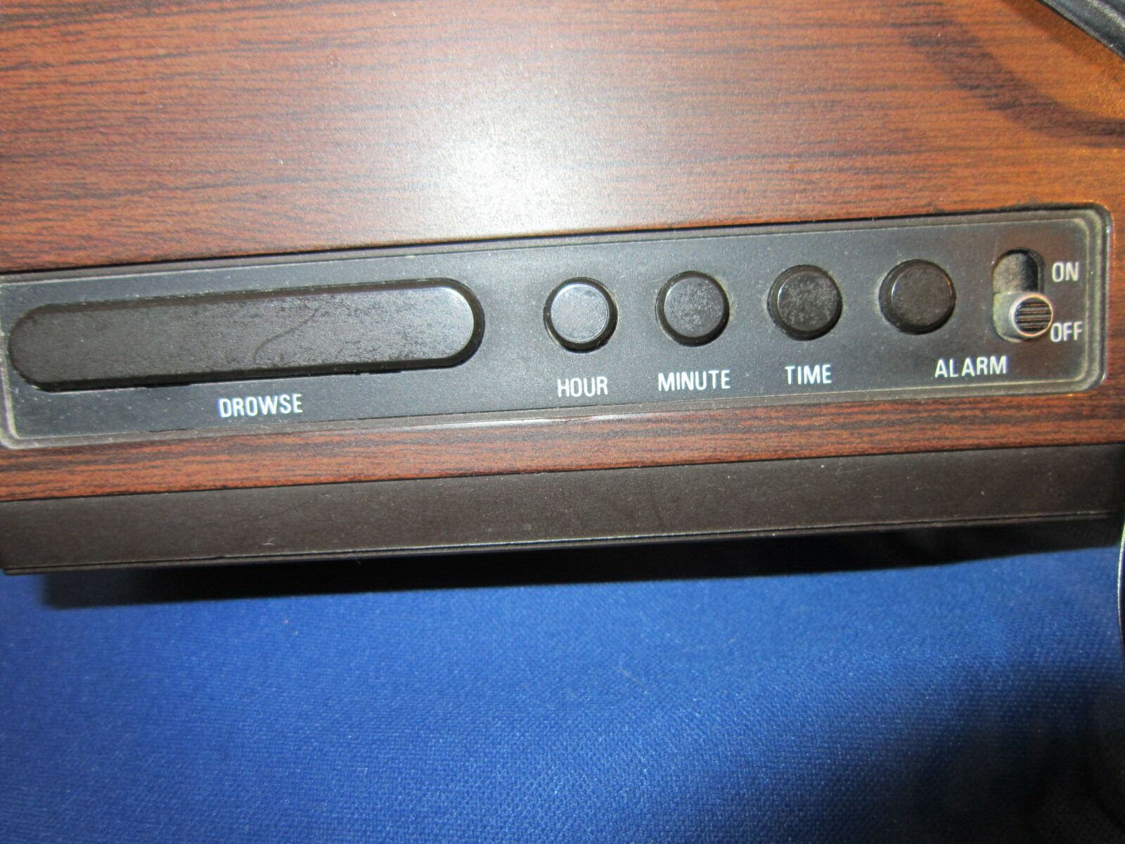 Westclox Digital Alarm Clock Wood Grain Retro Model 22651 Tested eBay