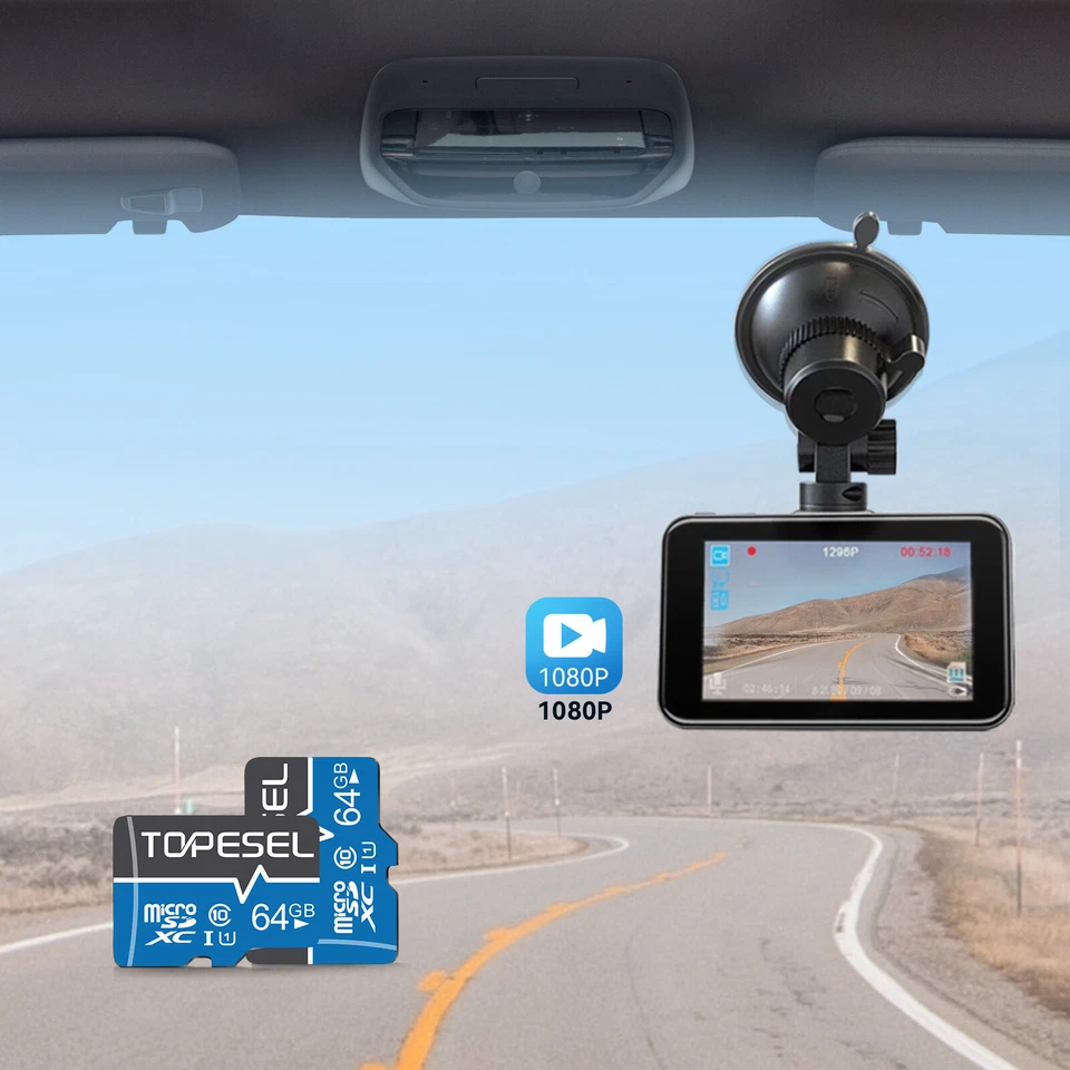 TOPESEL Micro SD Card 64GB 10 Pack Memory Cards Ultra SDXC Class 10 TF Cards Lot - Image 2 of 4