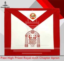 Masonic Past High Priest Apron Royal Arch Chapter Red 100 Lambskin Regalia